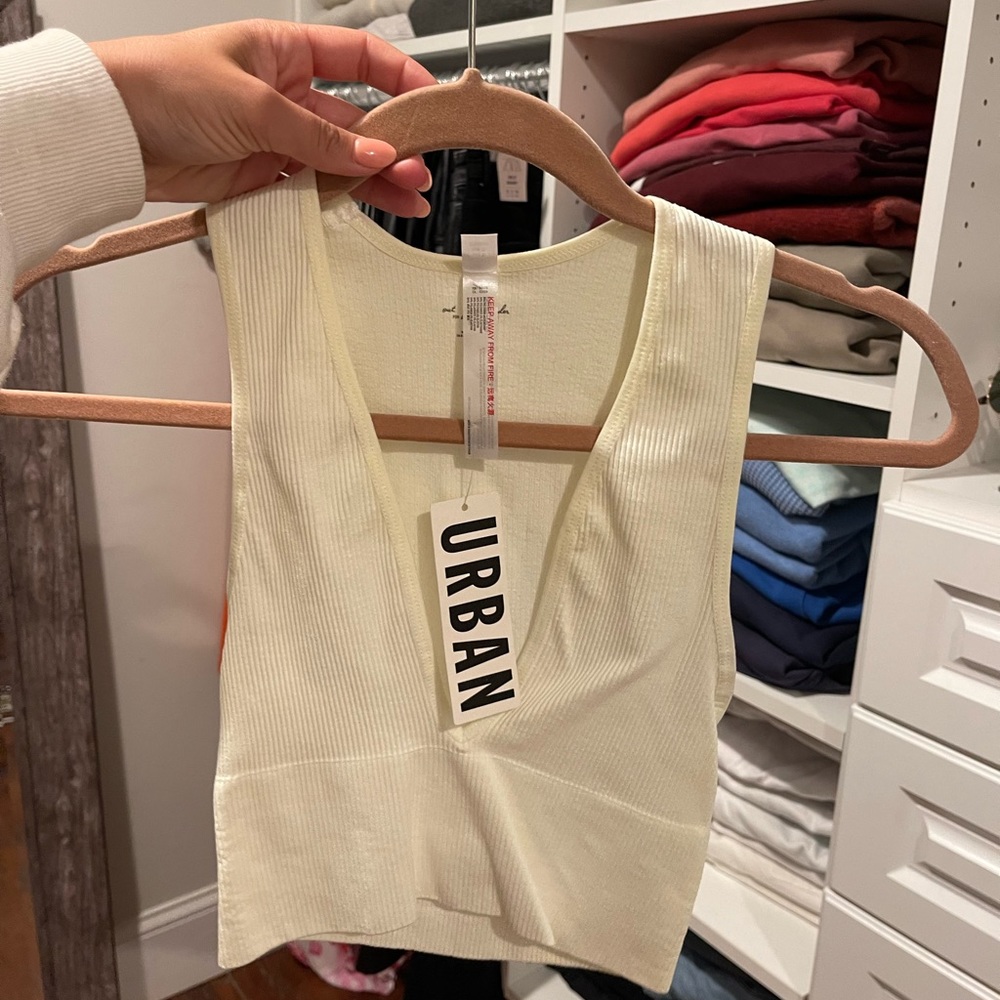 Brand New White Urban Outfitters Tank Top